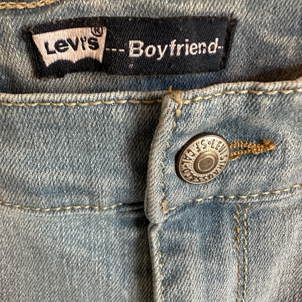 Levi's Blue Skinny Distressed Jeans - Picture 3 of 5